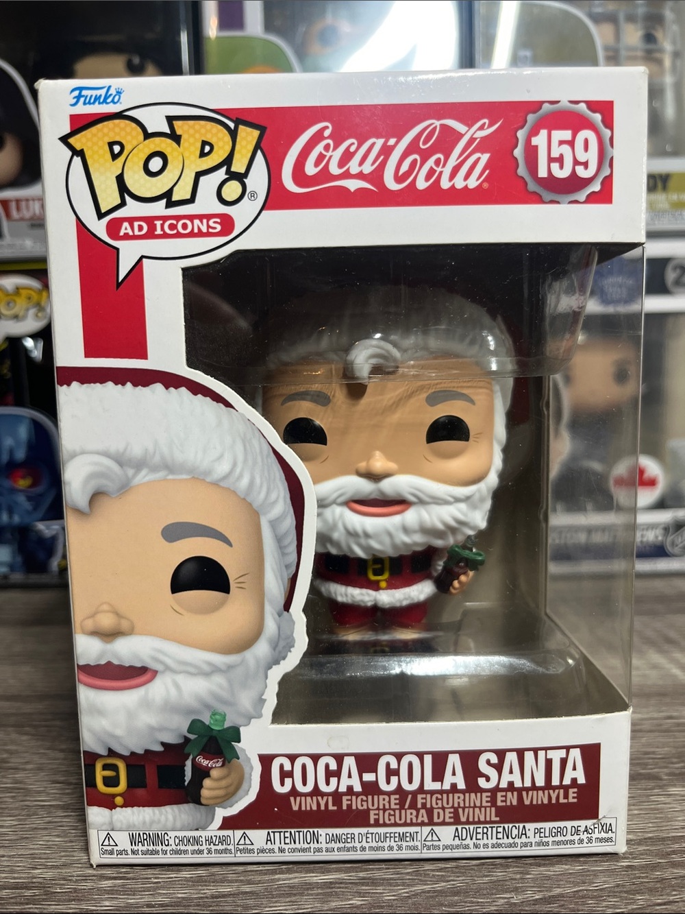 Funko Coca-Cola Santa Vinyl Figure - Red, White, Black